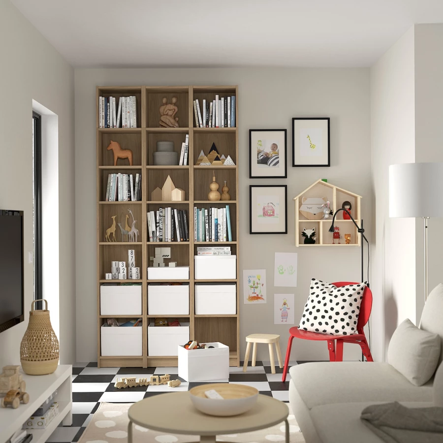 Полка - BILLY IKEA/ БИЛЛИ ИКЕА, 40х28х35 см, коричневый (изображение №3)