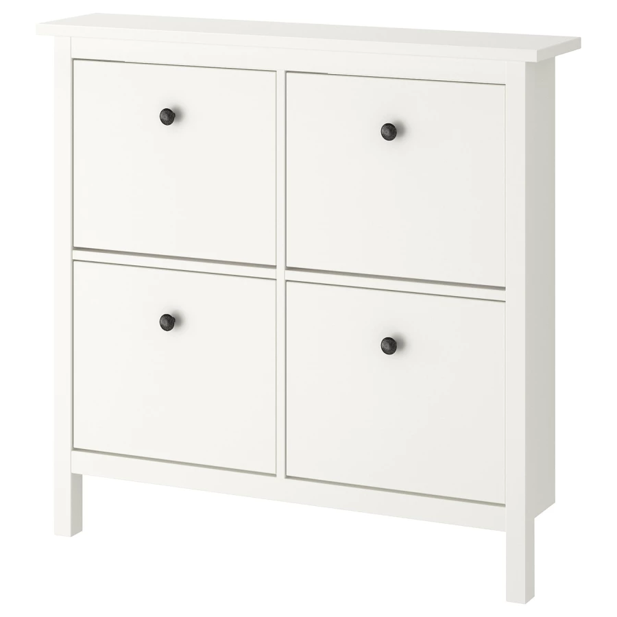 Обувной шкаф/хранение - IKEA HEMNES/ХЕМНЭС ИКЕА, 107x22x101 см, белый (изображение №1)