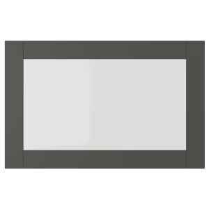 Стеклянная дверца - SINDVIK IKEA/ СИНДВИК ИКЕА, 60x38 см, серый