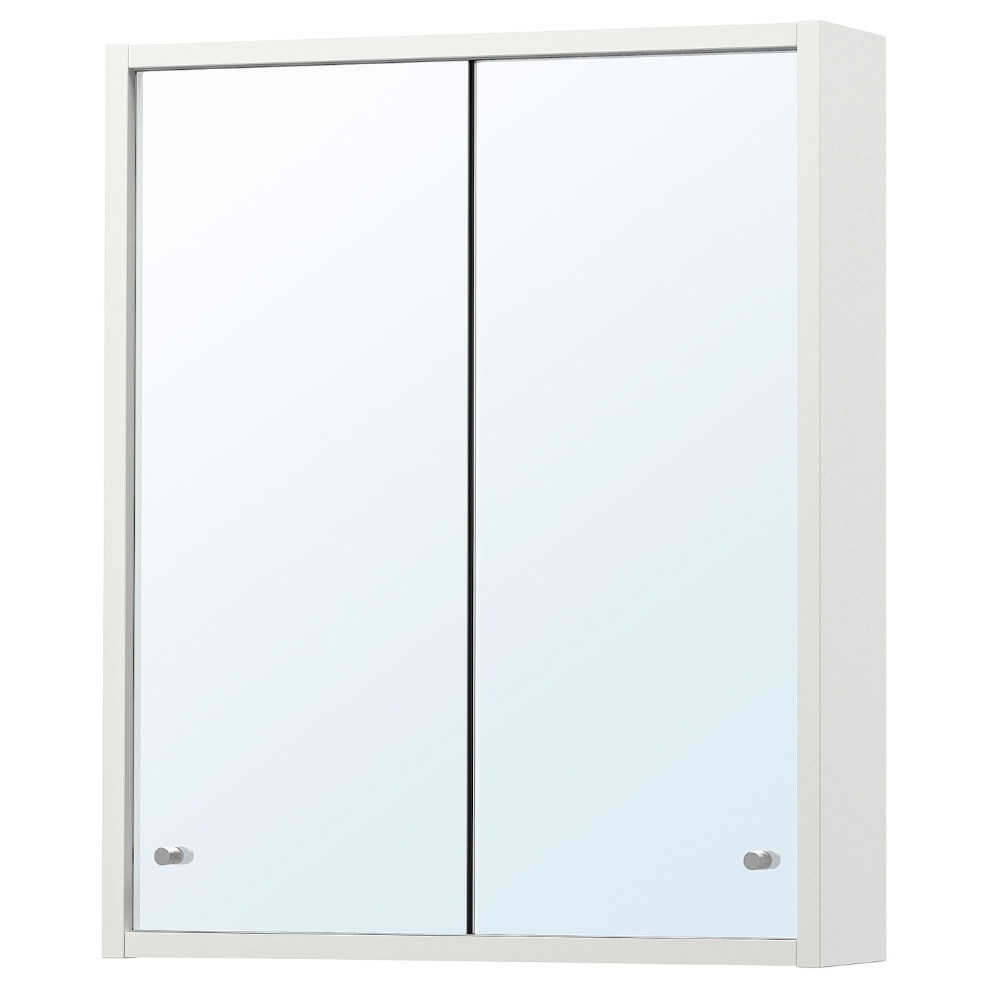 Настенный шкаф для ванной комнаты - NYSJÖN IKEA/ НИСЬЕН ИКЕА, 60х50х13 см, белый