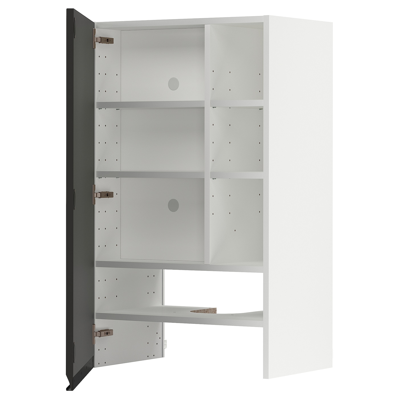 Навесной шкаф - METOD  IKEA/  МЕТОД ИКЕА, 100х60 см, белый/черный