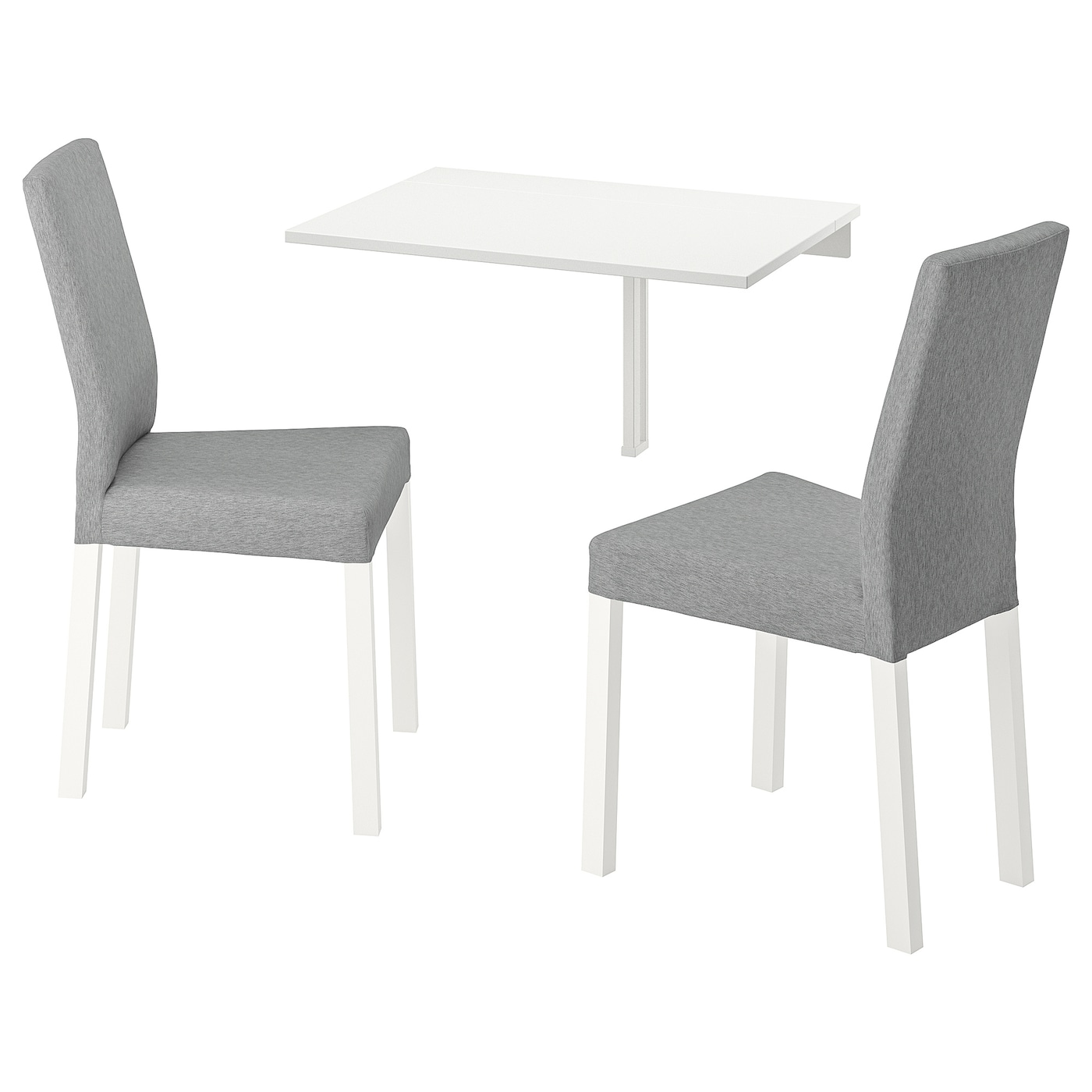 Набор кухонных столов - NORBERG/KÄTTIL IKEA/ НОРБЕРГ/КЕТТИЛЬ ИКЕА, 60х74 см, белый/серый