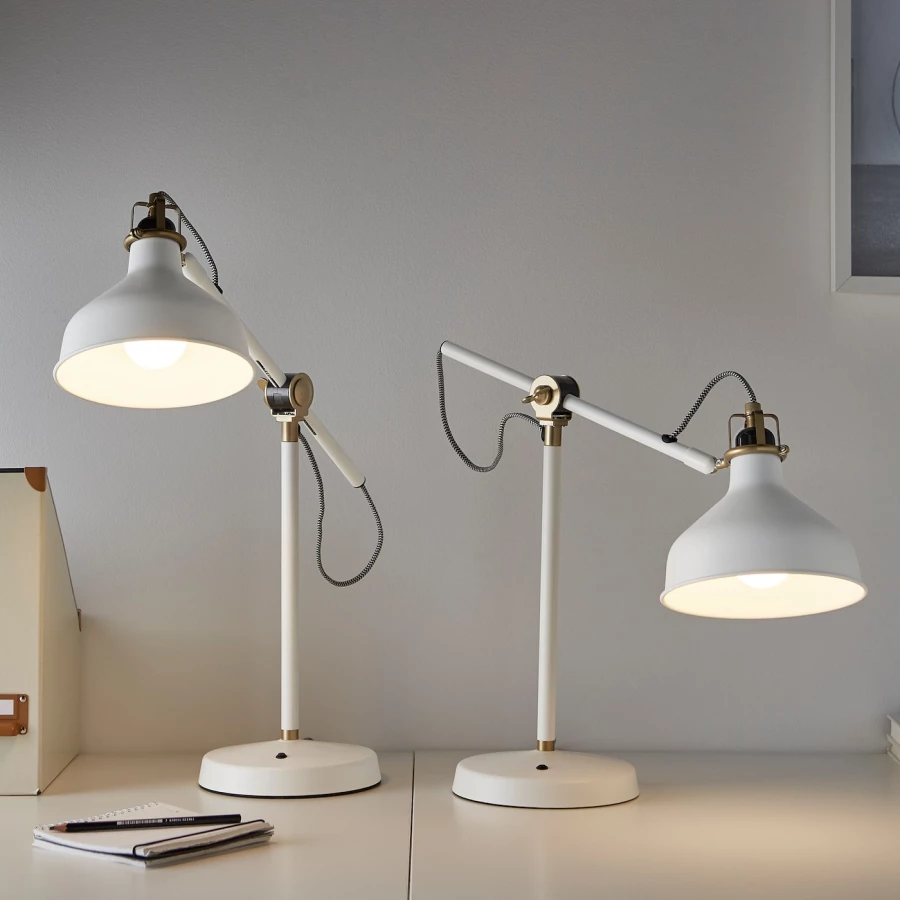 Лампа - RANARP IKEA/РАНАРП ИКЕА, 41 см, белый (изображение №6)