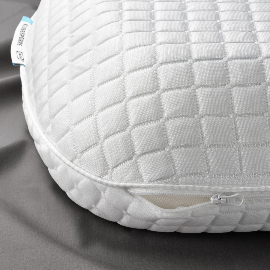 Эргономичная подушка - KLUBBSPORRE IKEA/ КЛУББСПОРРЕ  ИКЕА, 44x56 см ,белый (изображение №7)