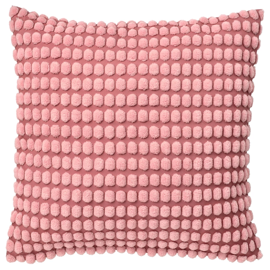 Чехол на подушку - SVARTPOPPEL  IKEA/ СВАРТПОППЕЛ ИКЕА, 50х50 см,  розовый (изображение №1)