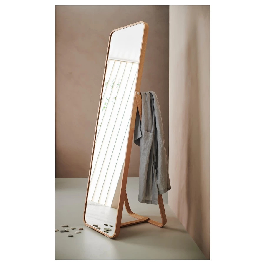 Зеркало - IKORNNES IKEA/ ИКОРННЕС  ИКЕА, 52х167 см,  бежевый (изображение №3)