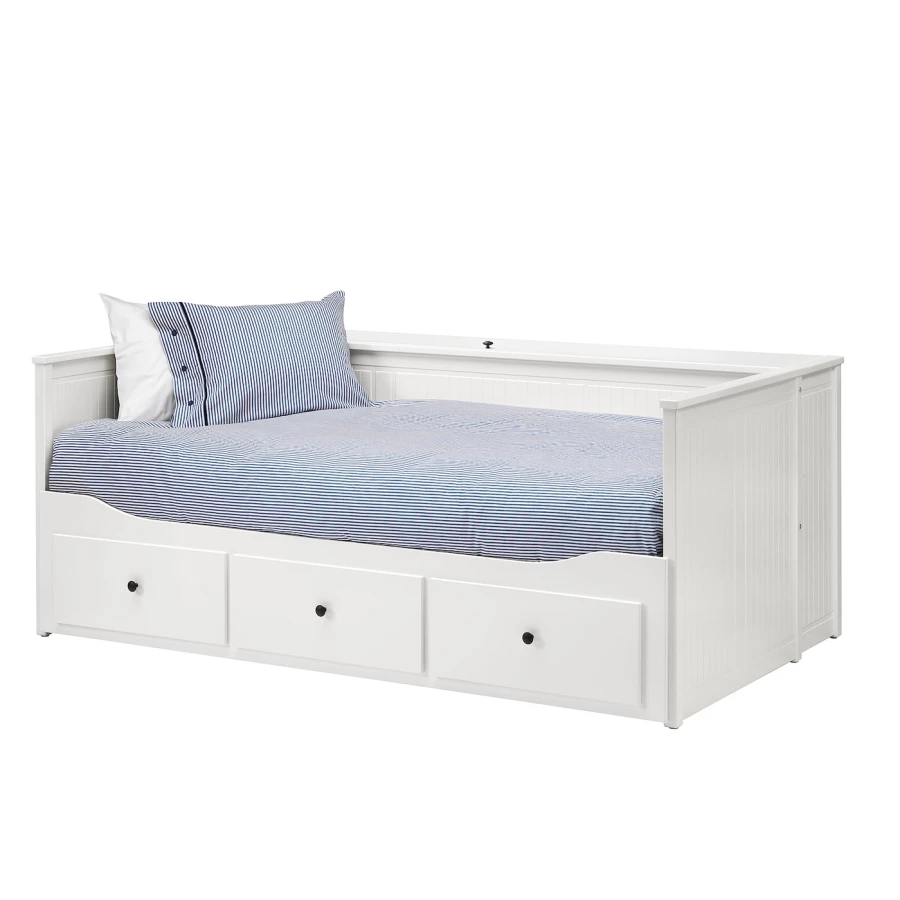 Каркас кровати -  HEMNES IKEA/ ХЕМНЕС ИКЕА, 209х83х33 см, белый (изображение №2)