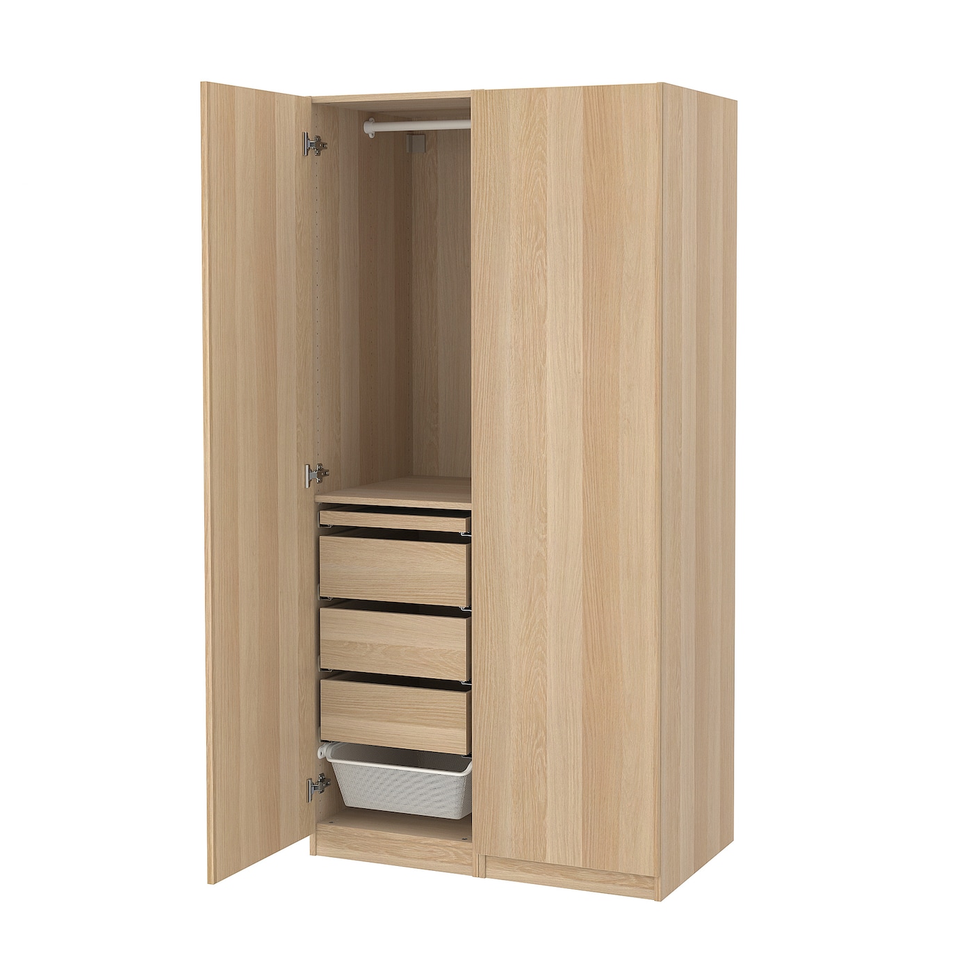 Шкаф - IKEA PAX/FORSAND/ПАКС/ФОРСАНД ИКЕА, 100х60х201,2 см, светло-коричневый