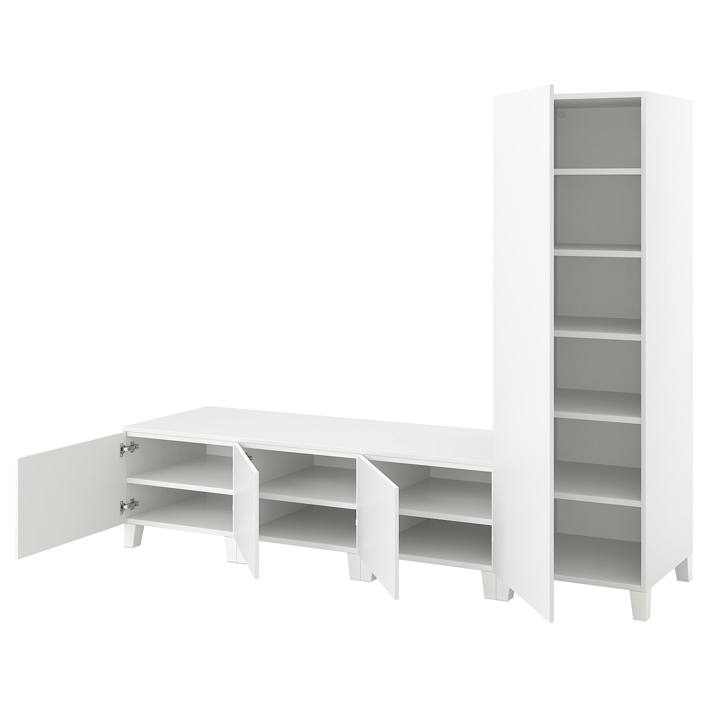 Платяной шкаф - PLATSA/IKEA/ ПЛАТСА ИКЕА,240x57x191 см, белый