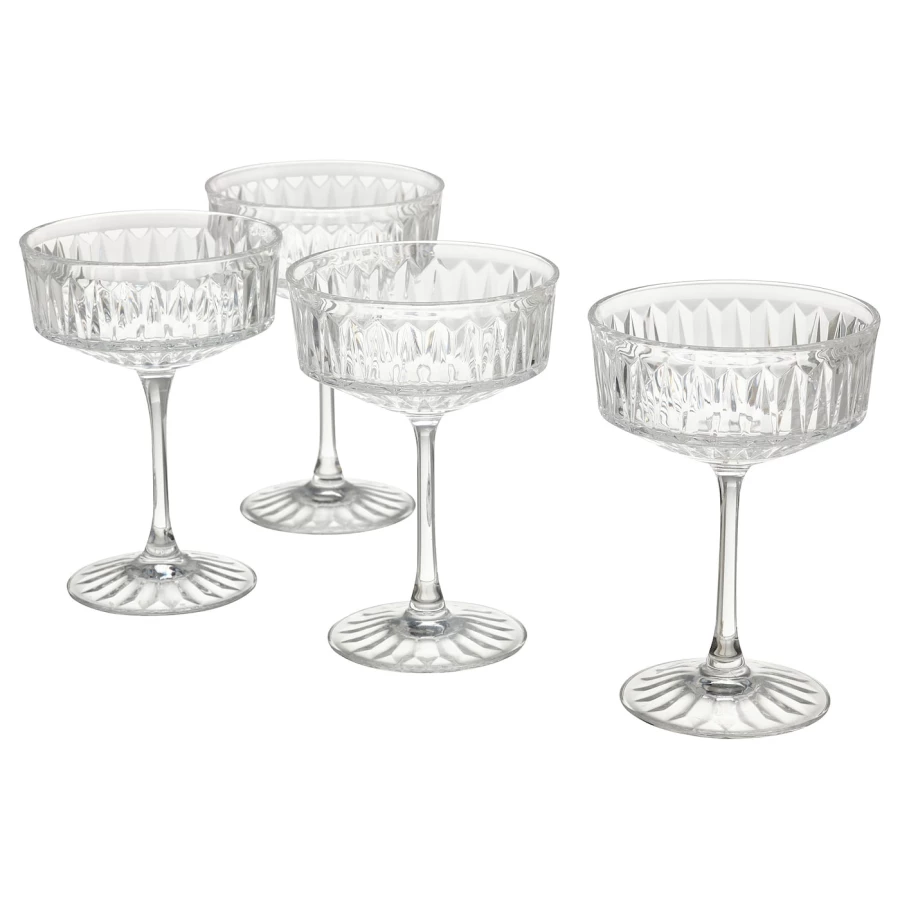 Набор бокалов для шампанского, 4 шт. - IKEA SÄLLSKAPLIG/SALLSKAPLIG, 21 мл, прозрачное стекло, СЭЛЛЬСКАПЛИГ ИКЕА (изображение №2)
