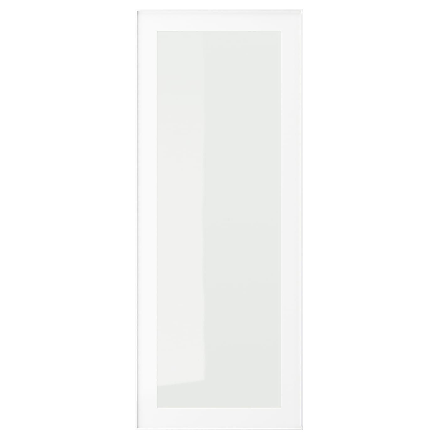 Дверца со стеклом - IKEA HEJSTA, 100х40 см, белый, ХЕЙСТА ИКЕА