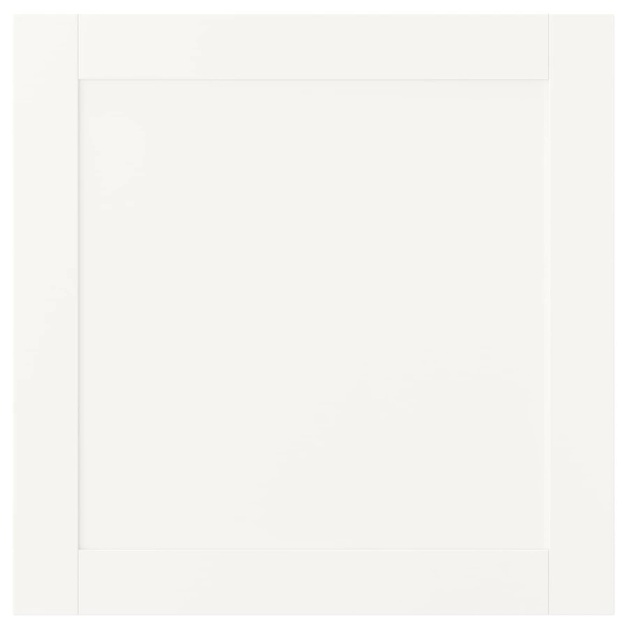 Дверца - SANNIDAL IKEA/ САННИДАЛЬ ИКЕА,  60х60 см, белый (изображение №1)