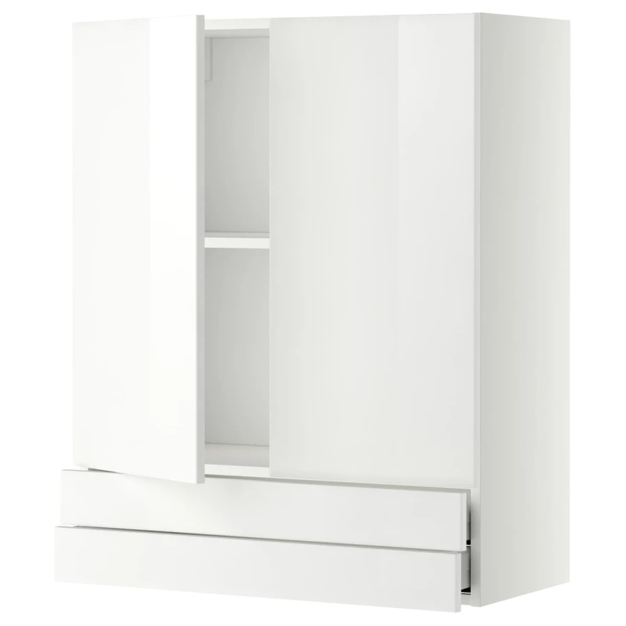 Шкаф  -  METOD / MAXIMERA IKEA/  МЕТОД/МАКСИМЕРА ИКЕА, 100х80 см, белый (изображение №1)