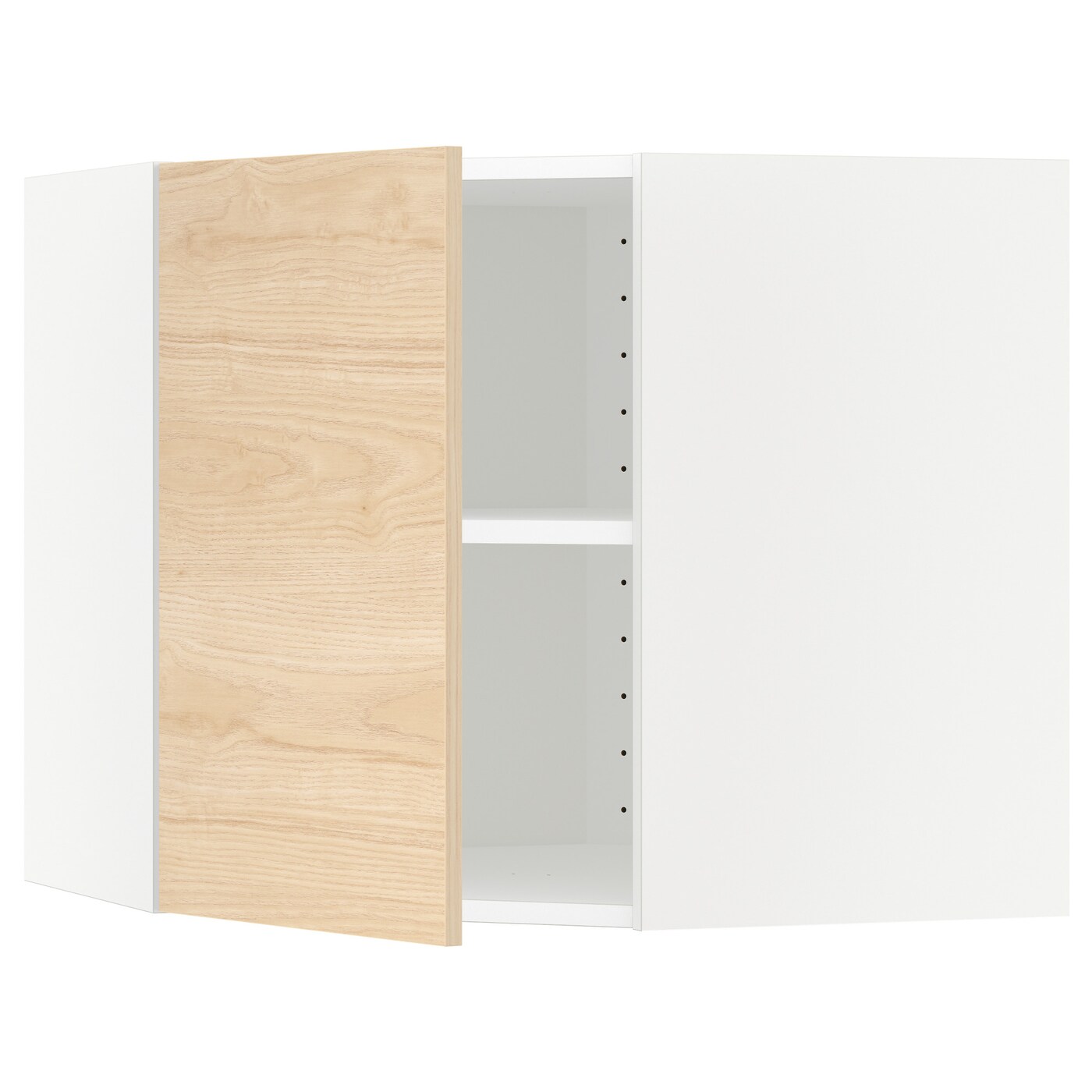 Шкаф - METOD IKEA/ МЕТОД ИКЕА, 68х60 см, белый/под беленый дуб