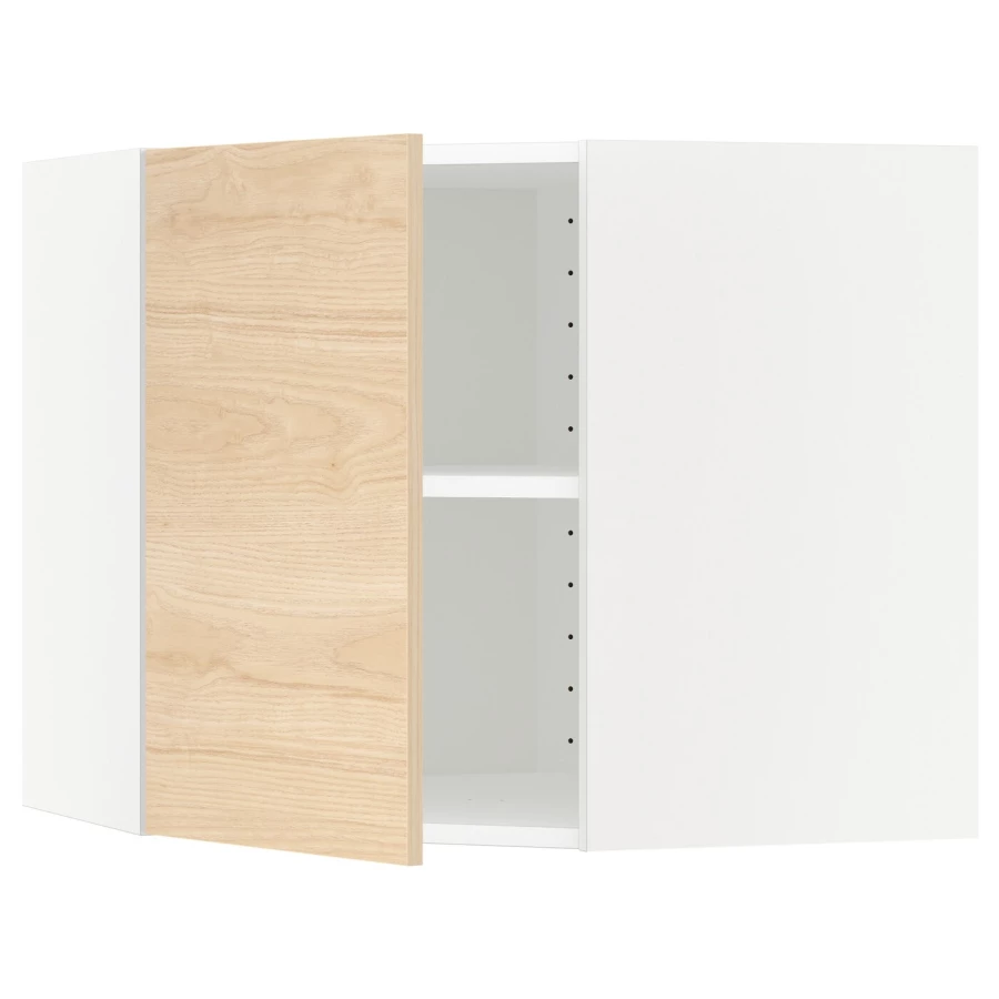 Шкаф - METOD IKEA/ МЕТОД ИКЕА, 68х60 см, белый/под беленый дуб (изображение №1)