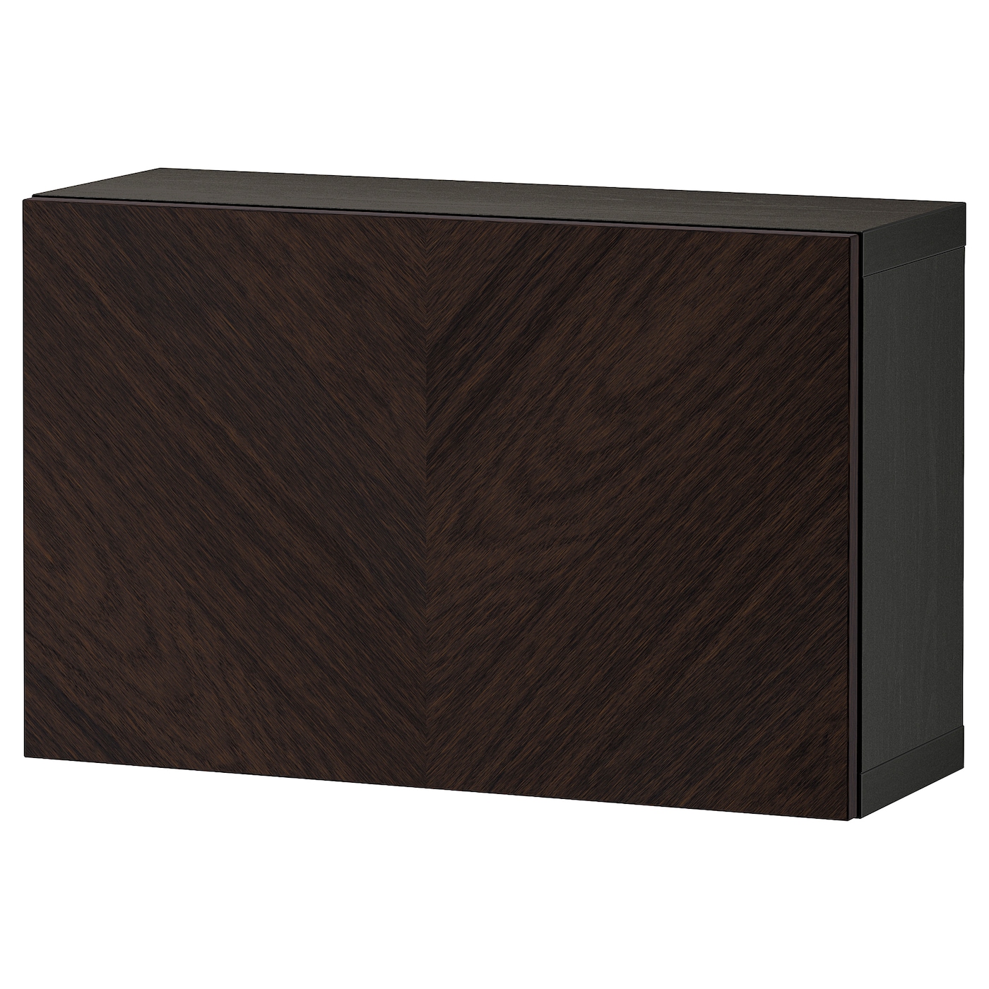 Комбинация навесного шкафа - IKEA BESTÅ/BESTA/БЕСТО ИКЕА, 38х22х60 см, темно-коричневый