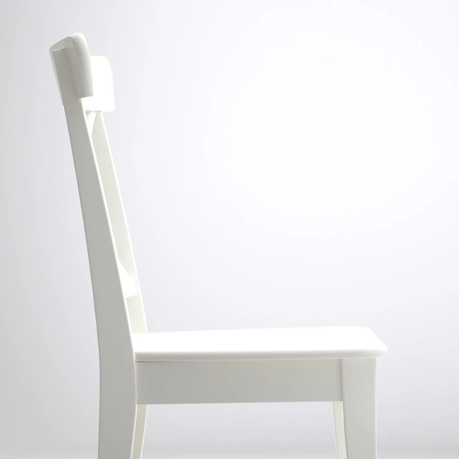 Обеденный набор - INGATORP/INGOLF IKEA/ИНГАТОРП/ИНГОЛЬФ ИКЕА, 155 см, белый (изображение №6)