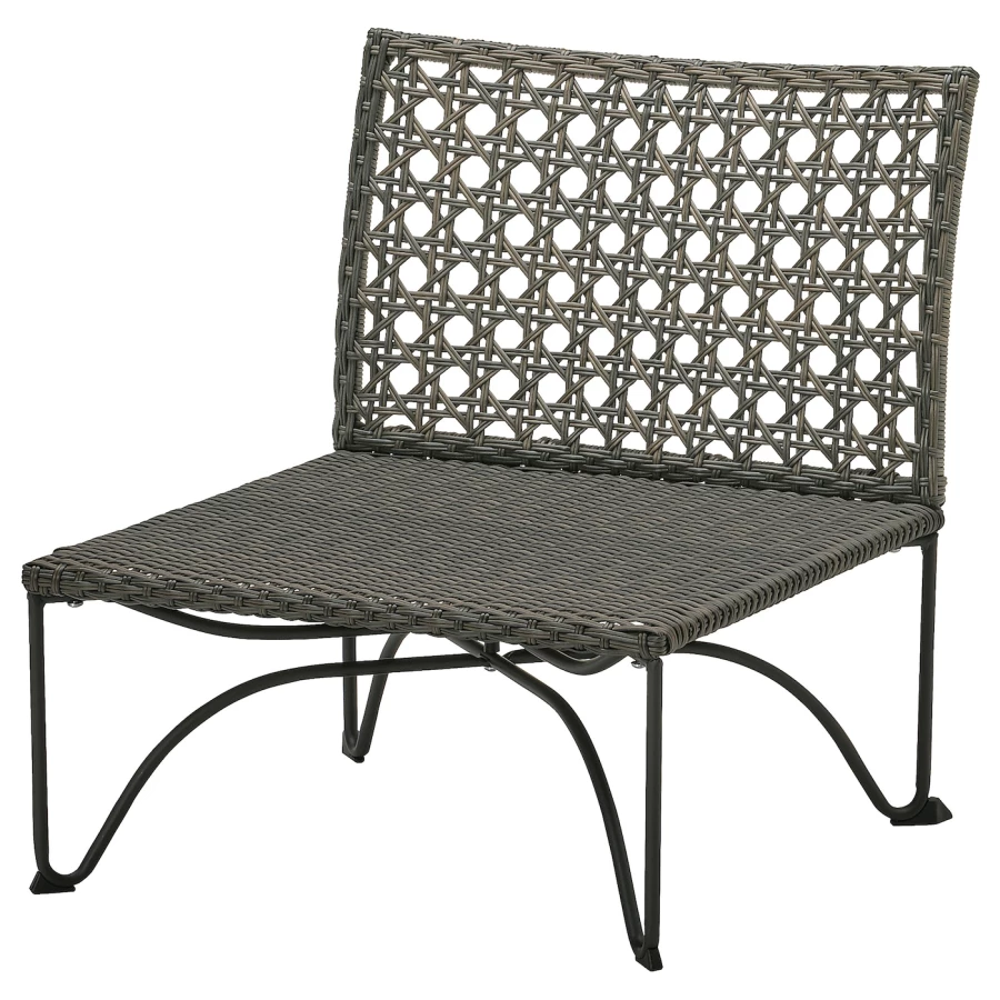 Кресло садовое - IKEA JUTHOLMEN, 71х64 см, серый, ЮТХОЛЬМЕН ИКЕА (изображение №1)