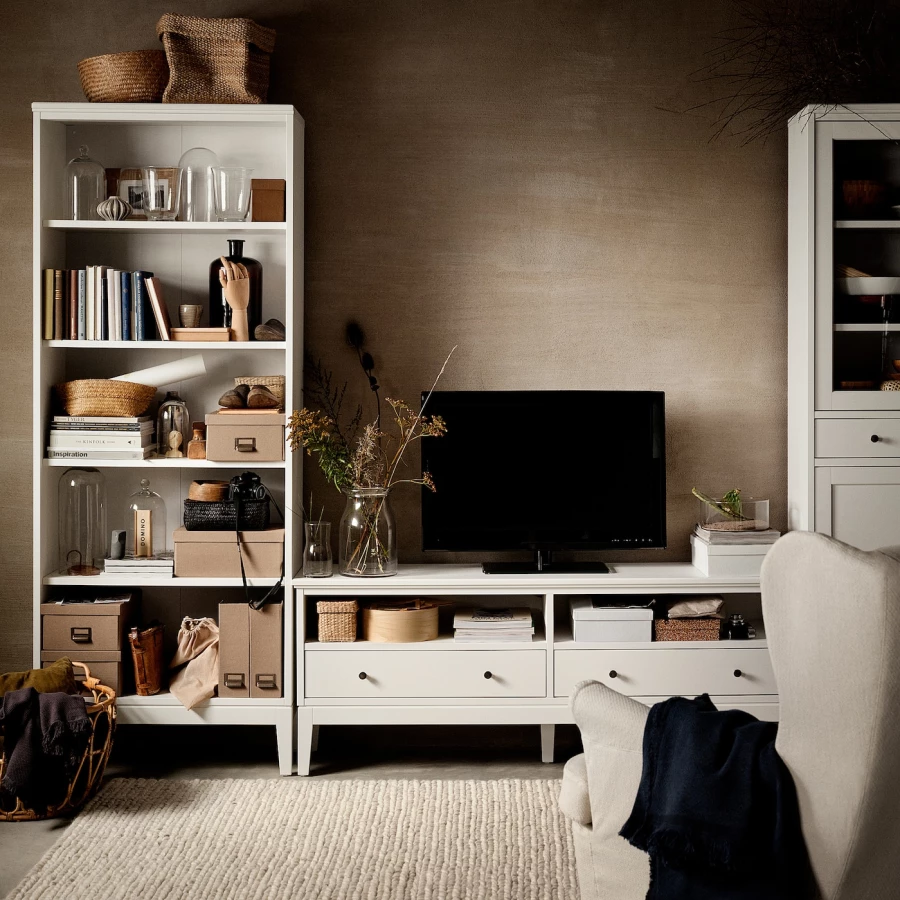 Открытый книжный шкаф - IDANÄS IKEA / ИДАНАС ИКЕА, 39х81х211 см, белый (изображение №4)
