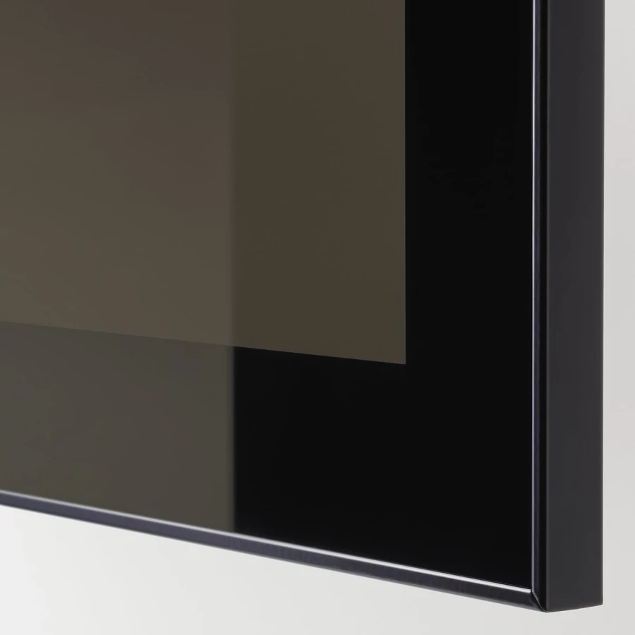 Комбинация для хранения ТВ - IKEA BESTÅ/BESTA, 129x42x240см, черный/светло-коричневый, БЕСТО ИКЕА (изображение №5)