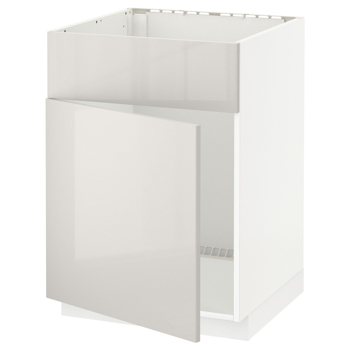 Напольный шкаф - IKEA METOD, 88x62x60см, белый/светло-бежевый, МЕТОД ИКЕА