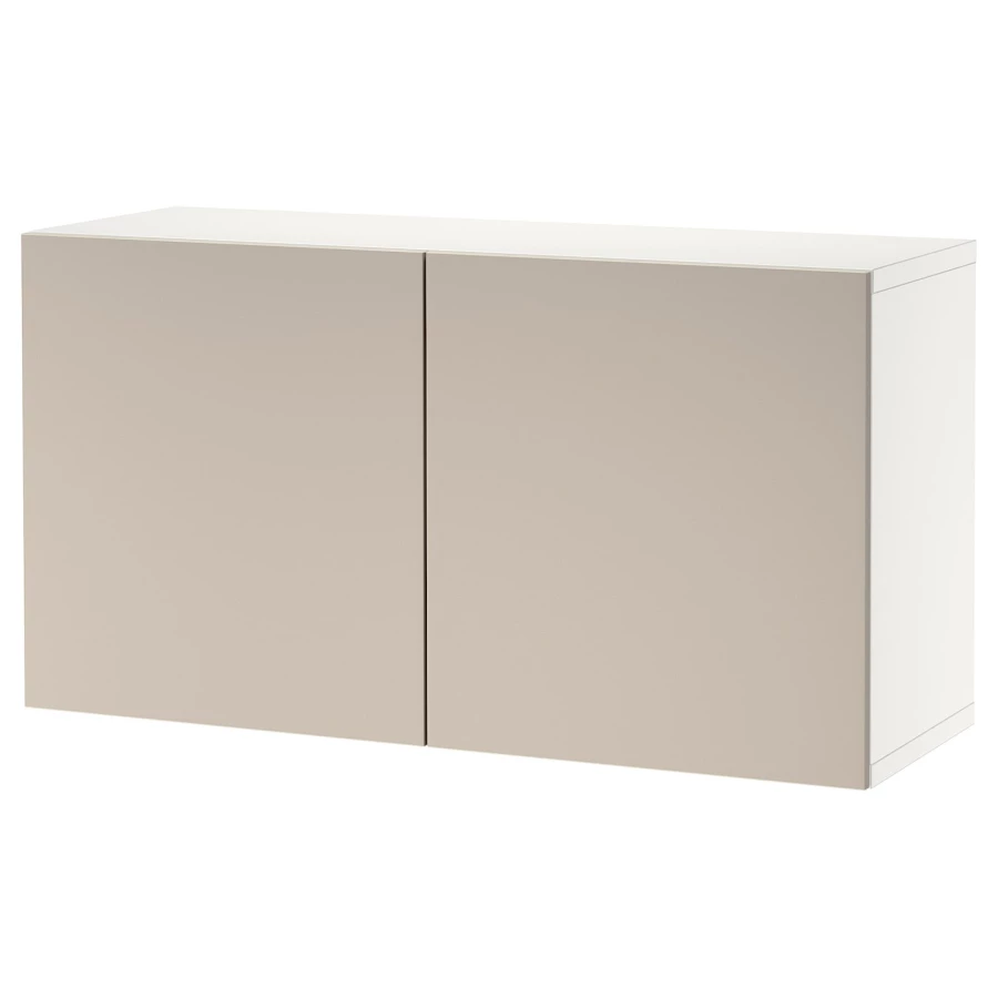 Навесной шкаф - IKEA BESTÅ/BESTA, 120x42x64 см, серый, Бесто ИКЕА (изображение №1)