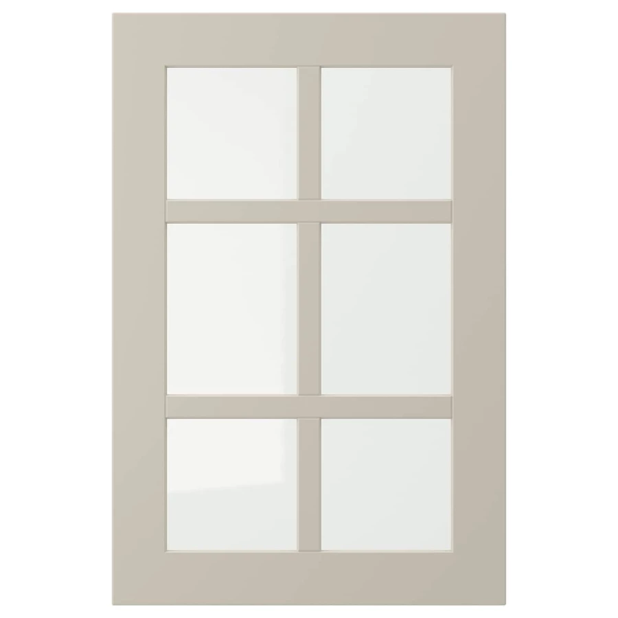 Дверца со стеклом - IKEA STENSUND, 60х40 см, бежевый, СТЕНСУНД ИКЕА (изображение №1)