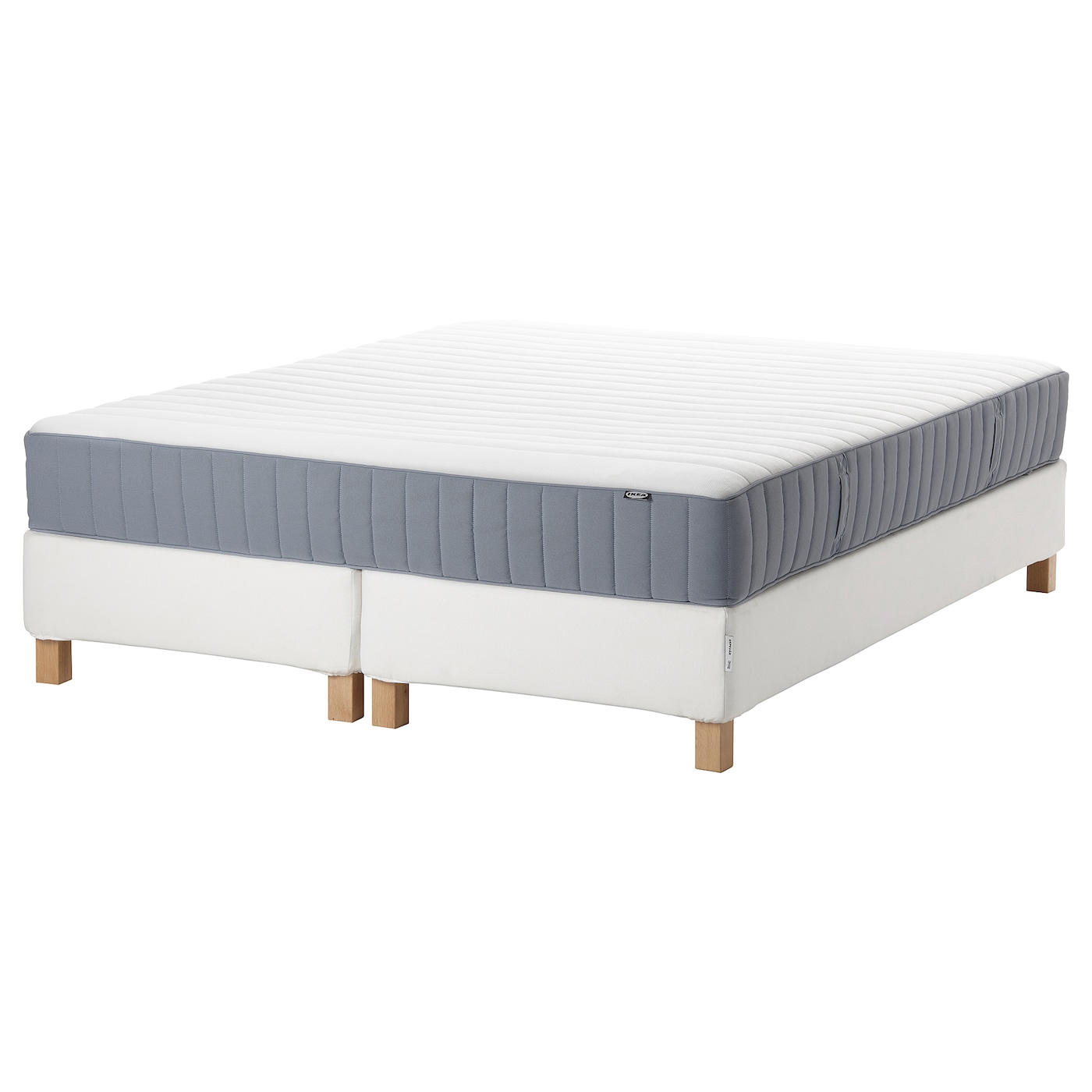 Кровать - IKEA ESPEVÄR/VALEVÅG/ESPEVAR/VALEVAG, 200х180 см, матрас средне-жесткий, белый, ЭСПЕВАР/ВАЛЕВОГ ИКЕА