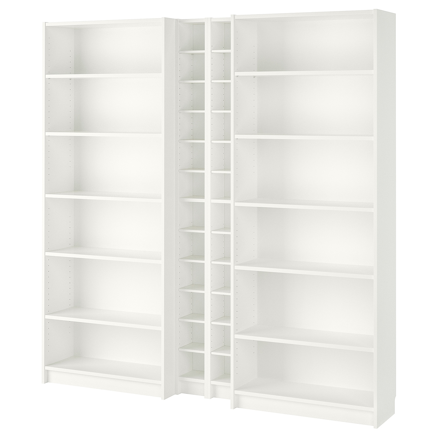 Открытый книжный шкаф - BILLY IKEA/БИЛЛИ ИКЕА, 28х200х202 см, белый