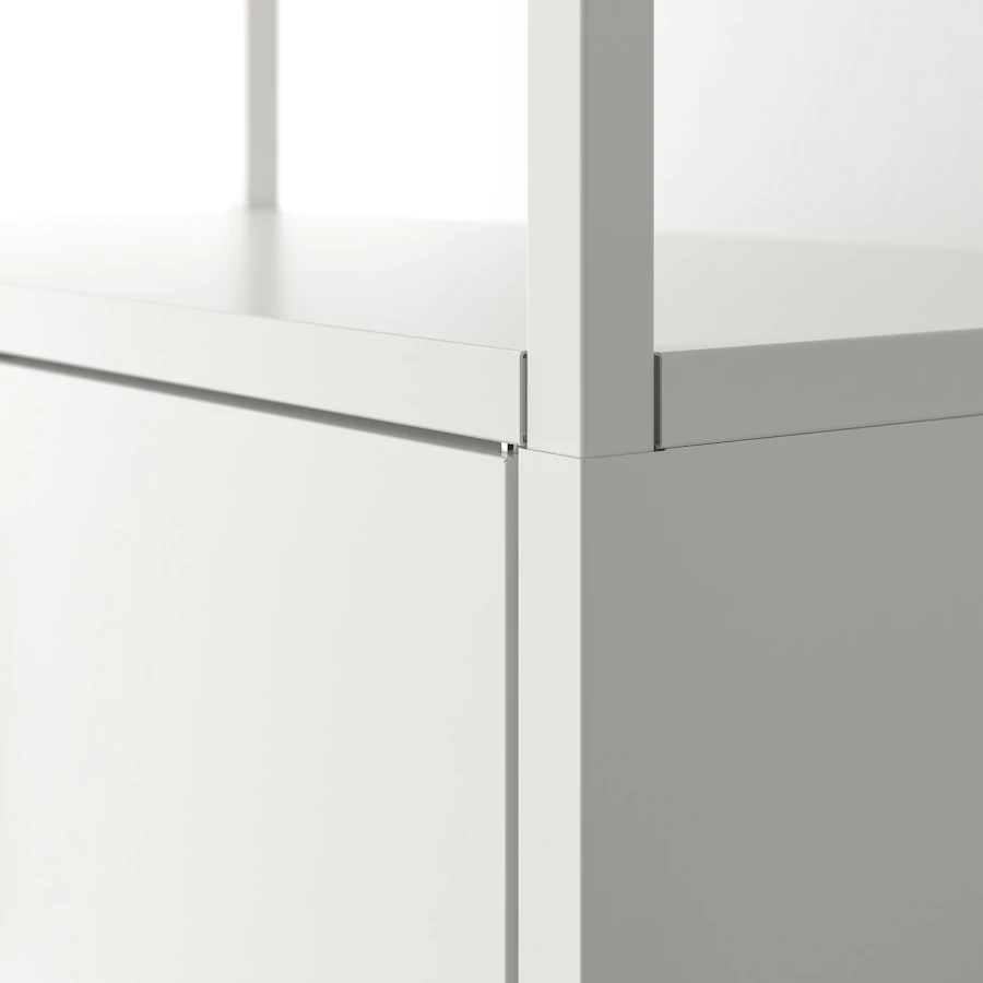 Комбинация шкафов - IKEA TROTTEN/ТРОТТЕН ИКЕА, 173х140 см, белый (изображение №5)