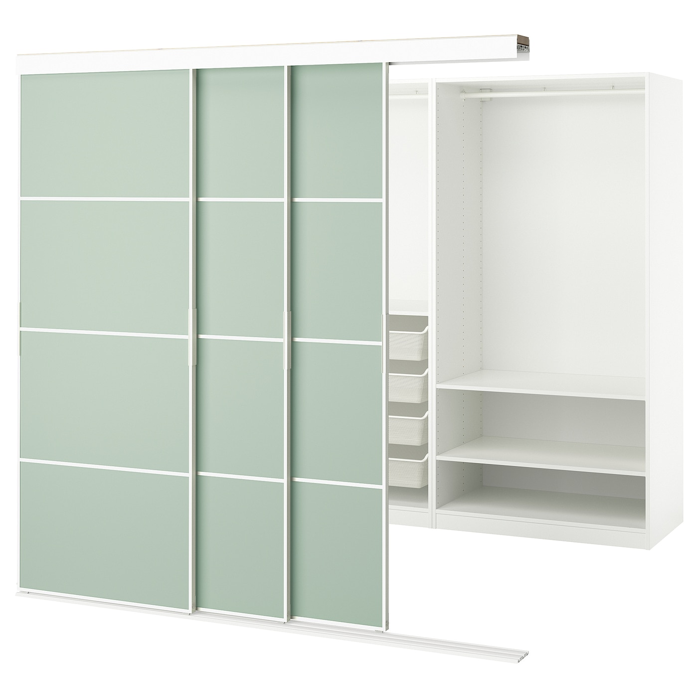 Шкаф - SKYTTA / PAX IKEA/ СКИТТА / ПАКС  ИКЕА, 204х226  см, белый