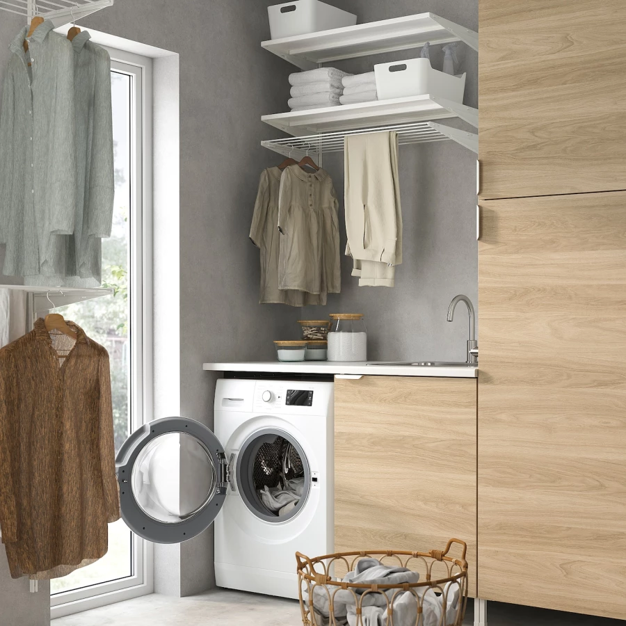 Встраиваемая стиральная машина/сушилка - UDDARP IKEA/ УДДАРП ИКЕА,  85х60 см, белый (изображение №2)