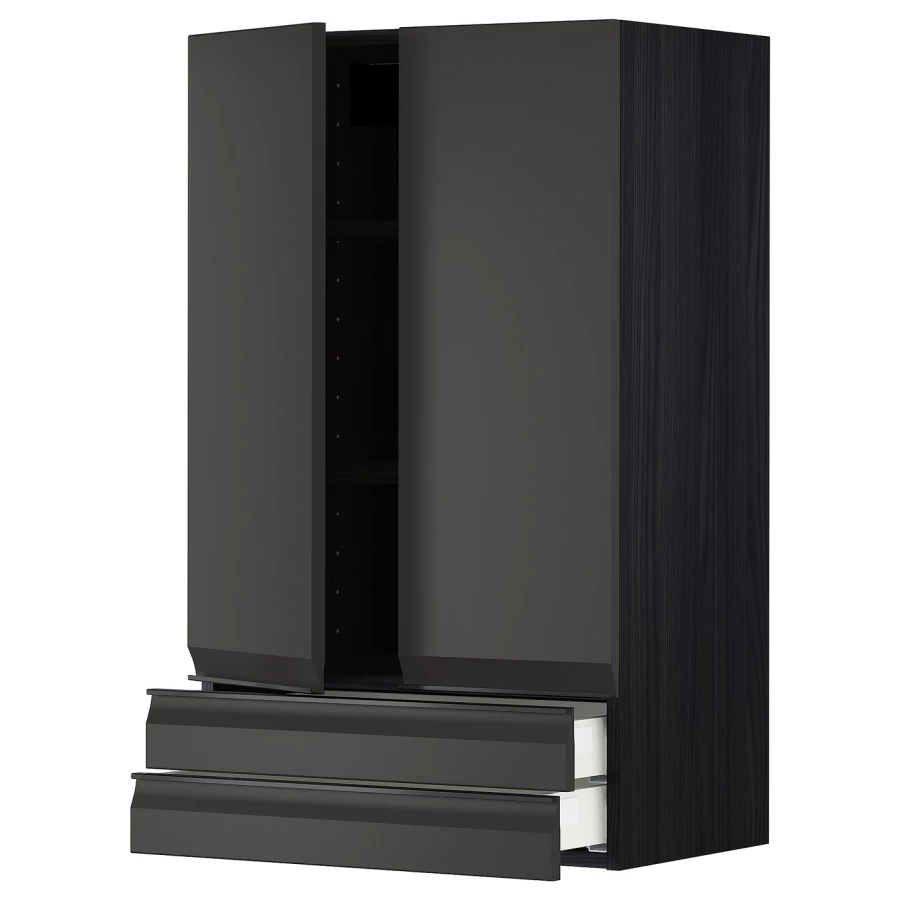 Напольный шкаф - IKEA METOD MAXIMERA, 100x39x60см, черный, МЕТОД МАКСИМЕРА ИКЕА (изображение №1)