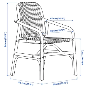 Второе фото. Стул с подушкой- SALNÖ IKEA / GRYTTOM ИКЕА, из ротанга