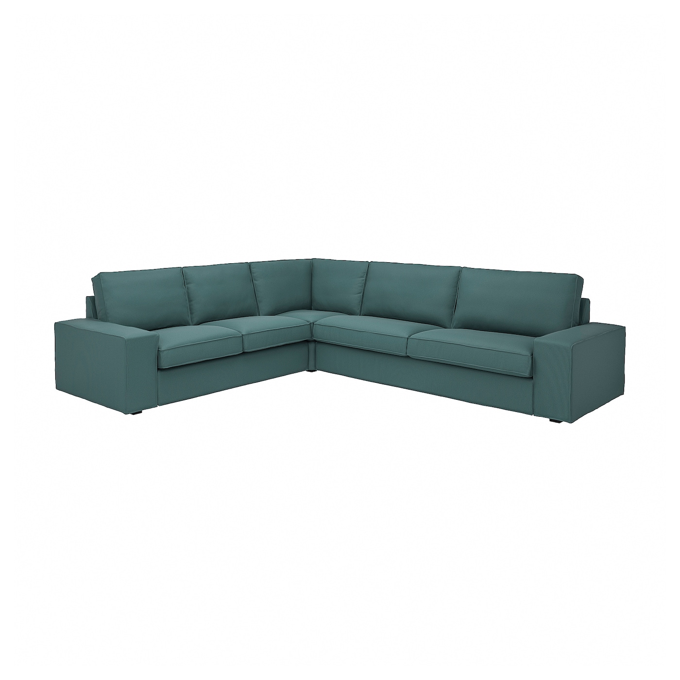 5-местный угловой диван - IKEA KIVIK, 83x95x257/297см, зеленый, КИВИК ИКЕА