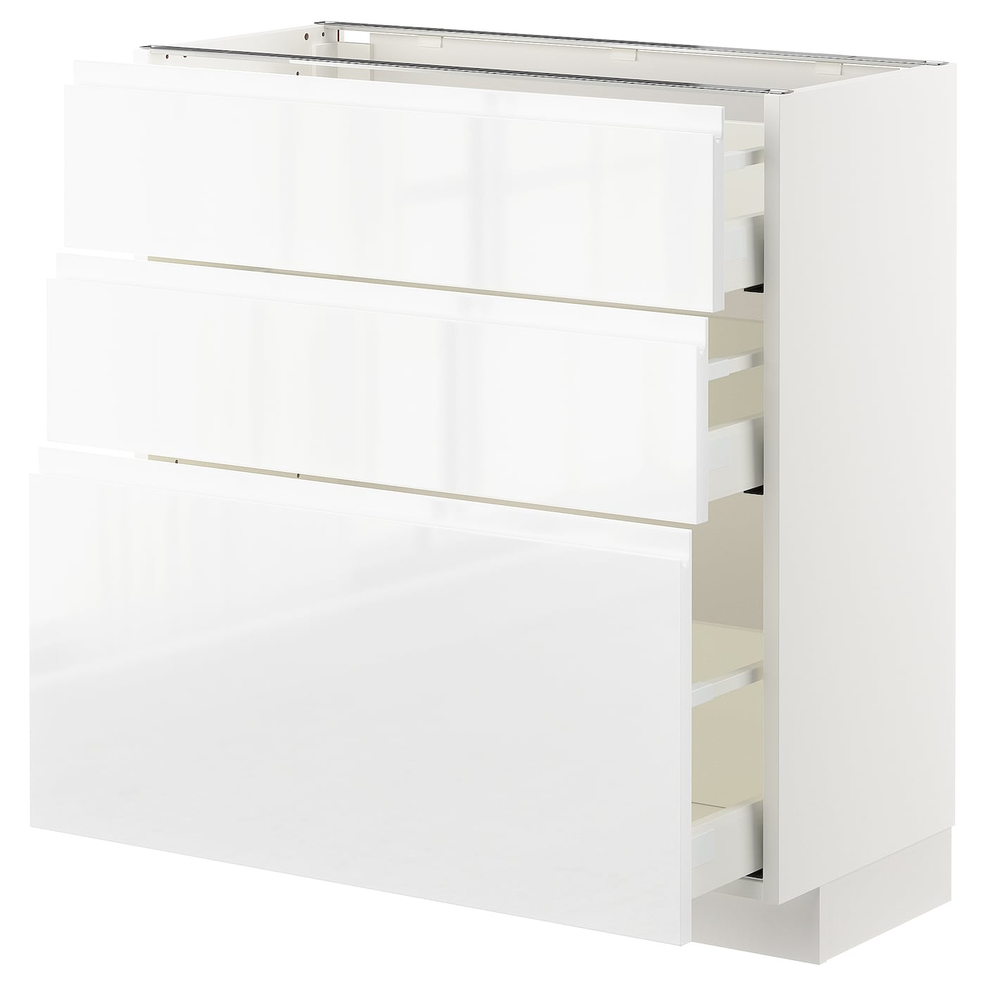Напольный шкаф  - IKEA METOD MAXIMERA, 88x39x80см, белый, МЕТОД МАКСИМЕРА ИКЕА