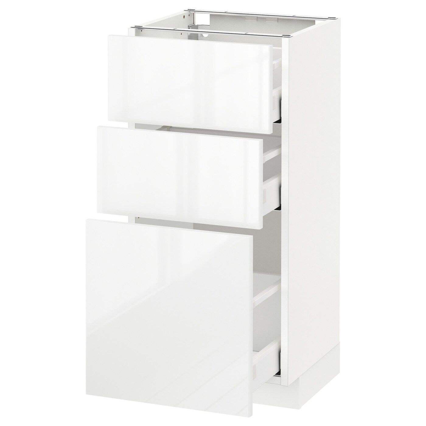 Напольный шкаф - IKEA METOD MAXIMERA, 88x39x40см, белый, МЕТОД МАКСИМЕРА ИКЕА