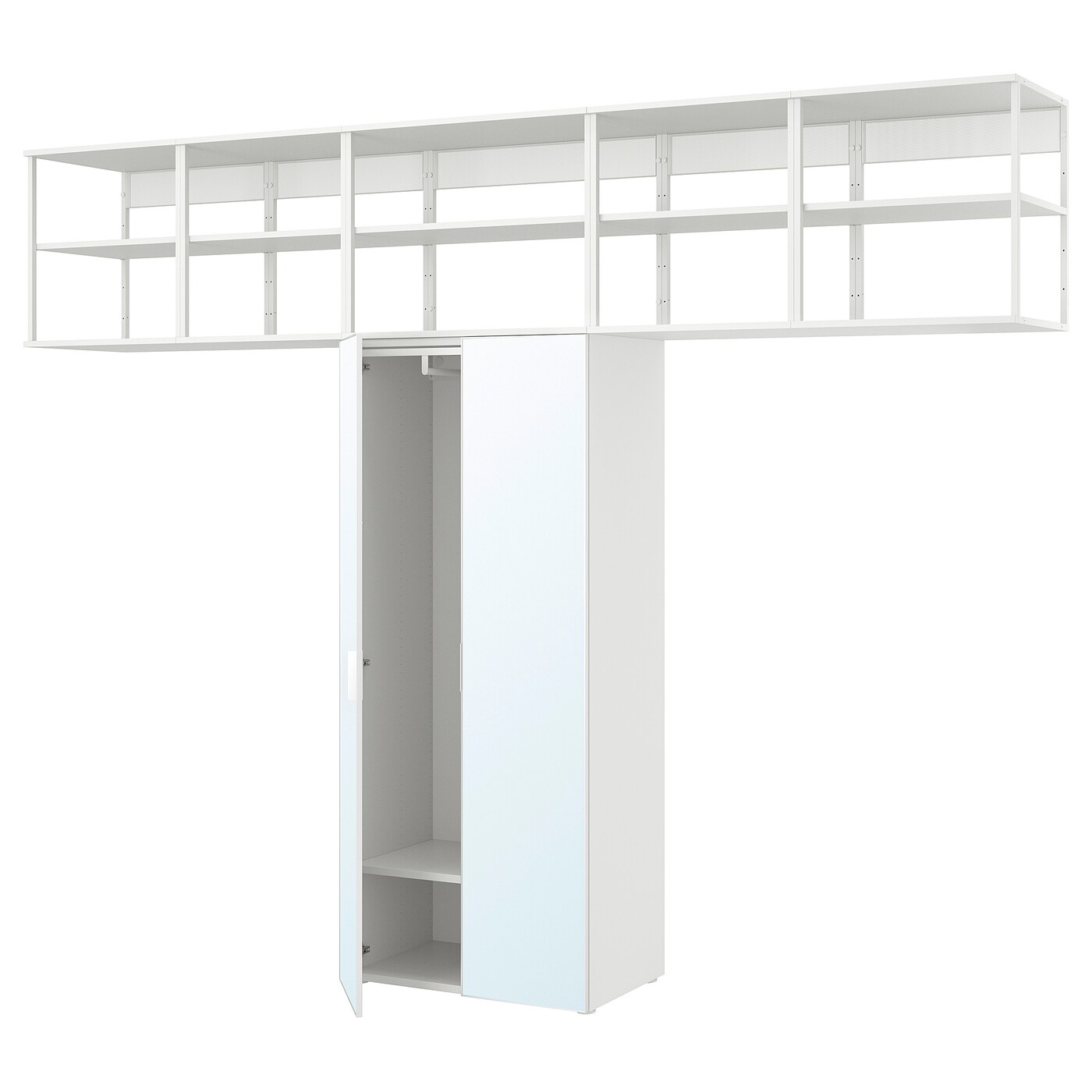 Шкаф двухдверный - IKEA PLATSA/ПЛАТСА ИКЕА, 42х320х241,1 см, белый