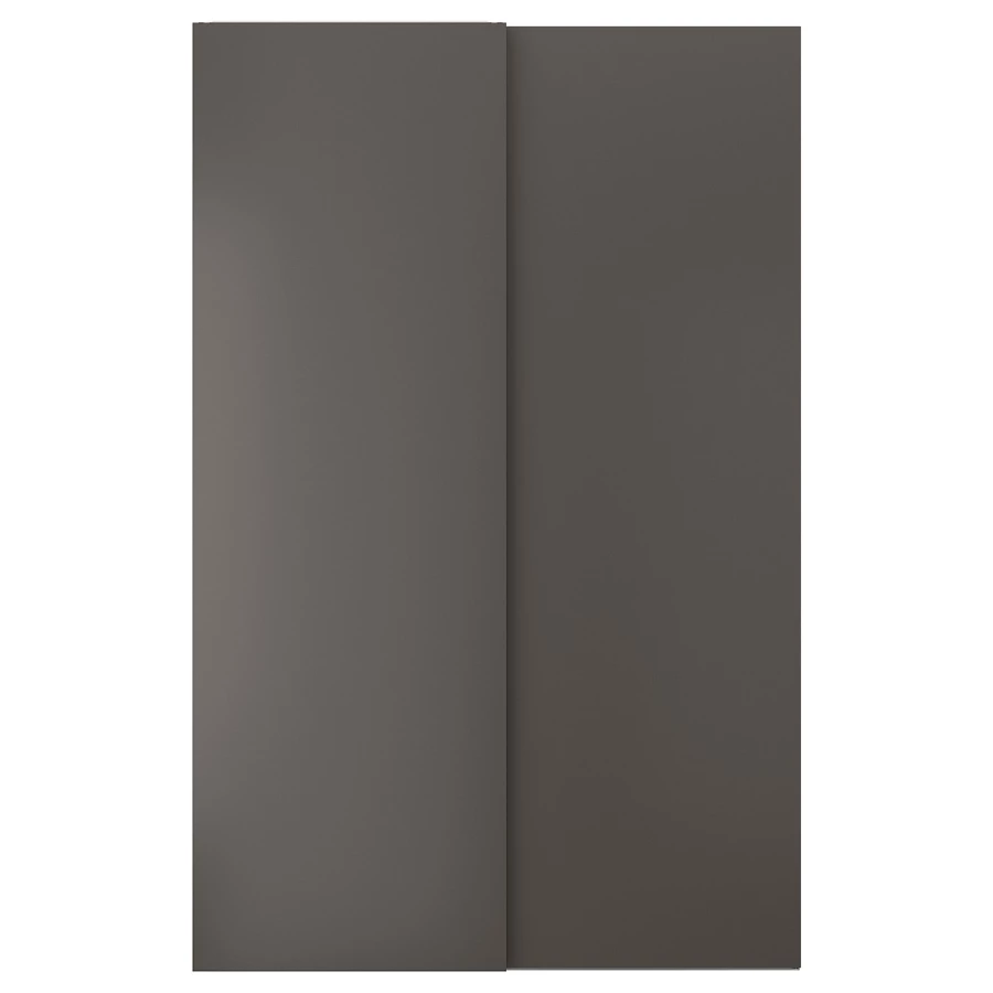 Пара рам раздвижных дверей - HASVIK IKEA/ ХАСВИК ИКЕА, 150х236 см, черный (изображение №1)