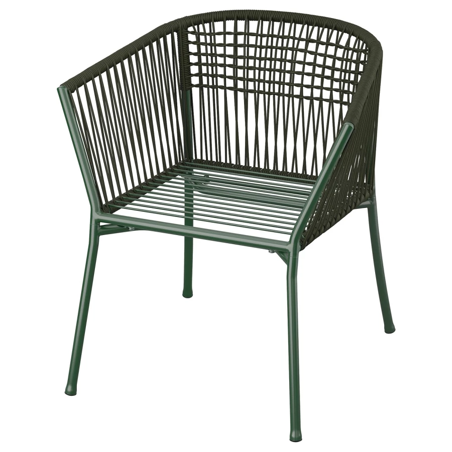 Садовое кресло - IKEA SEGERÖN/SEGERON, 73х67 см, зеленый, СЕГЕРОН ИКЕА (изображение №1)
