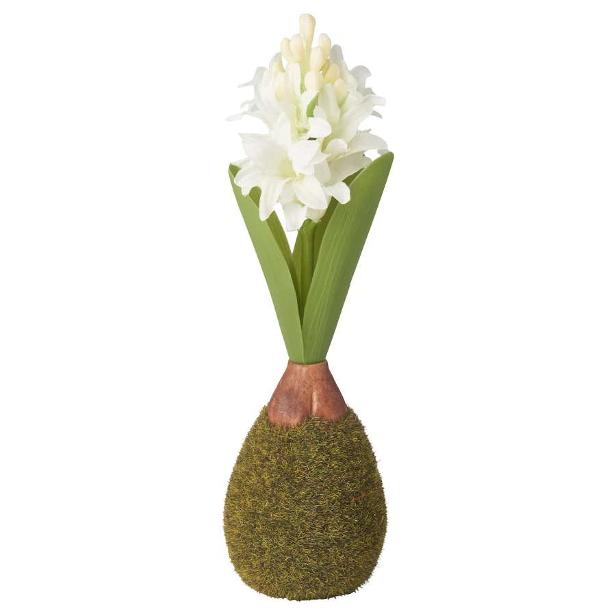 Искусственный цветок - IKEA VINTERFINT, зеленый/белый, ВИНТЕРФИНТ ИКЕА (изображение №1)