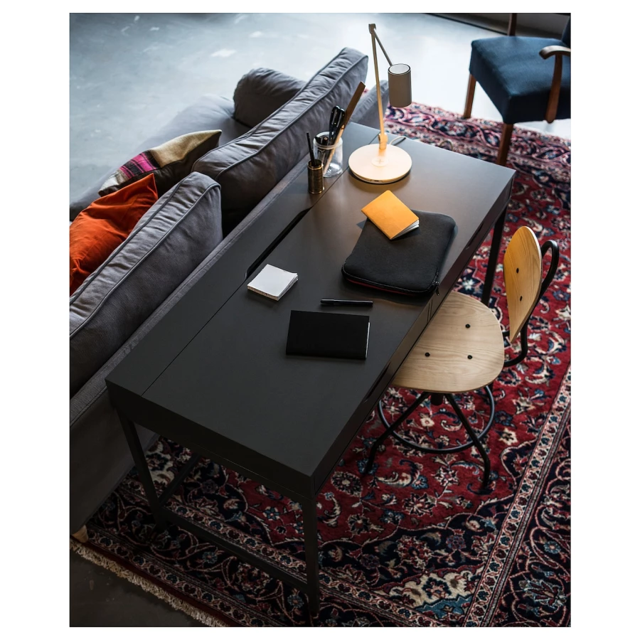 Офисный стул - IKEA KULLABERG, 58x58x94см, коричневый/светло-коричневый, КУЛЛАБЕРГ ИКЕА (изображение №3)