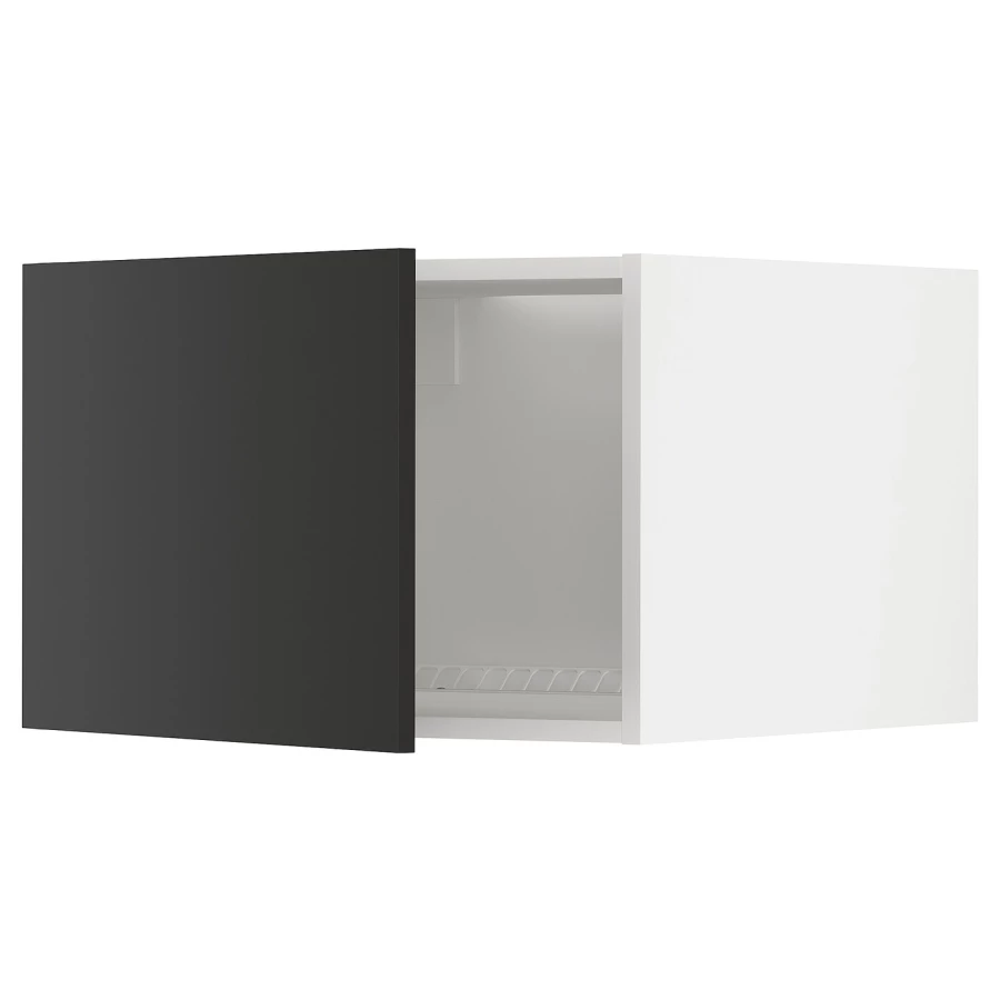 Шкаф для холодильника/морозильной камеры - METOD  IKEA/  МЕТОД ИКЕА, 40х60 см, черный/белый (изображение №1)