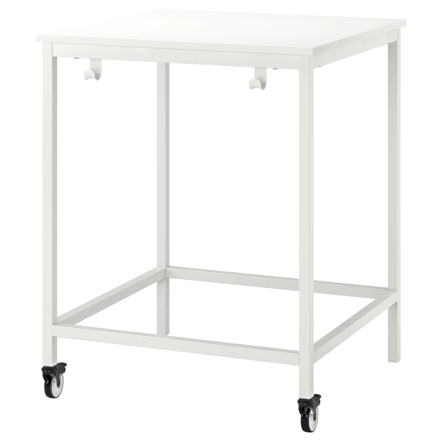 Стол + табурет для сидения/стоя - TROTTEN/LIDKULLEN IKEA/ТРОТТЕН/ЛИДКУЛЛЕН ИКЕА,88х85х3 см, серый/белый (изображение №2)