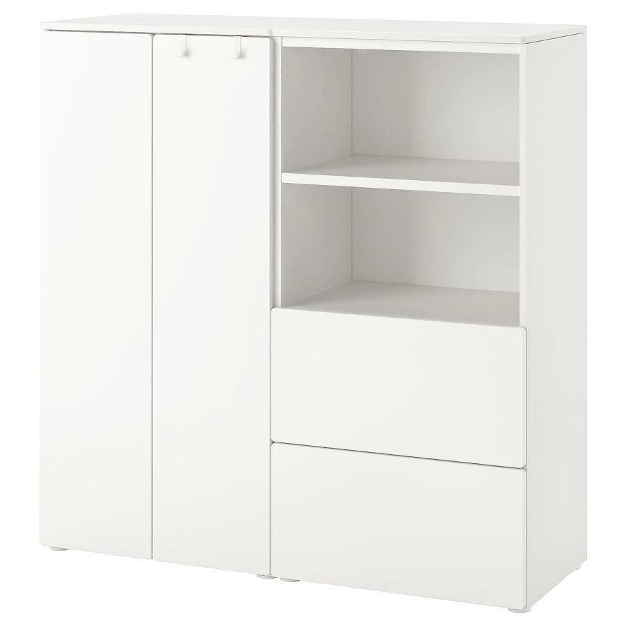 Шкаф детский - IKEA SMÅSTAD/SMASTAD, 120x42x123 см, белый, СМОСТАД ИКЕА (изображение №1)