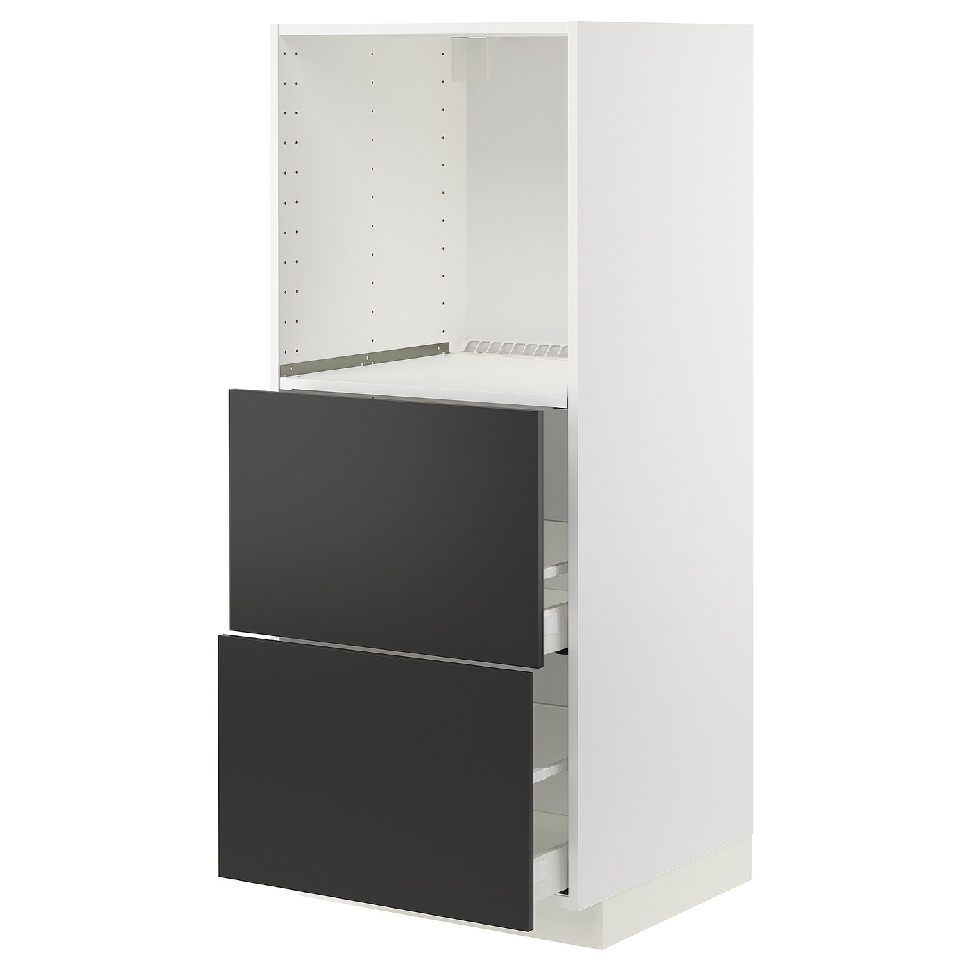 Напольный шкаф  - IKEA METOD MAXIMERA, 148x61,9x60см, белый/черный, МЕТОД МАКСИМЕРА ИКЕА