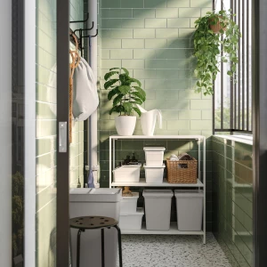 Второе фото. Полка - IKEA JOSTEIN/ЙОСТЕЙН ИКЕА, 40х2х77 см, белый