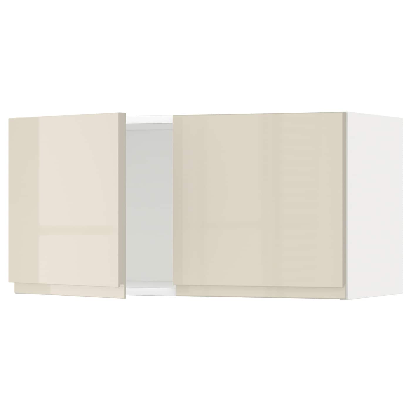 Навесной шкаф - METOD  IKEA/  МЕТОД ИКЕА, 40х80 см, белый/бежевый