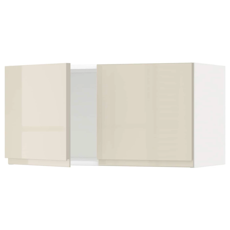 Навесной шкаф - METOD  IKEA/  МЕТОД ИКЕА, 40х80 см, белый/бежевый (изображение №1)