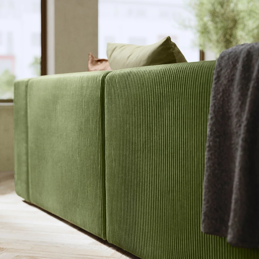 3-местный диван - IKEA JÄTTEBO/JATTEBO, 71x95x240cм, зеленый, ЙЕТТЕБО ИКЕА (изображение №4)